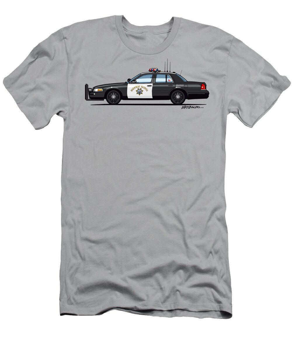 Multiple Colors /& Sizes Ford Crown Vic Police Interceptor LAPD T-Shirt for Men
